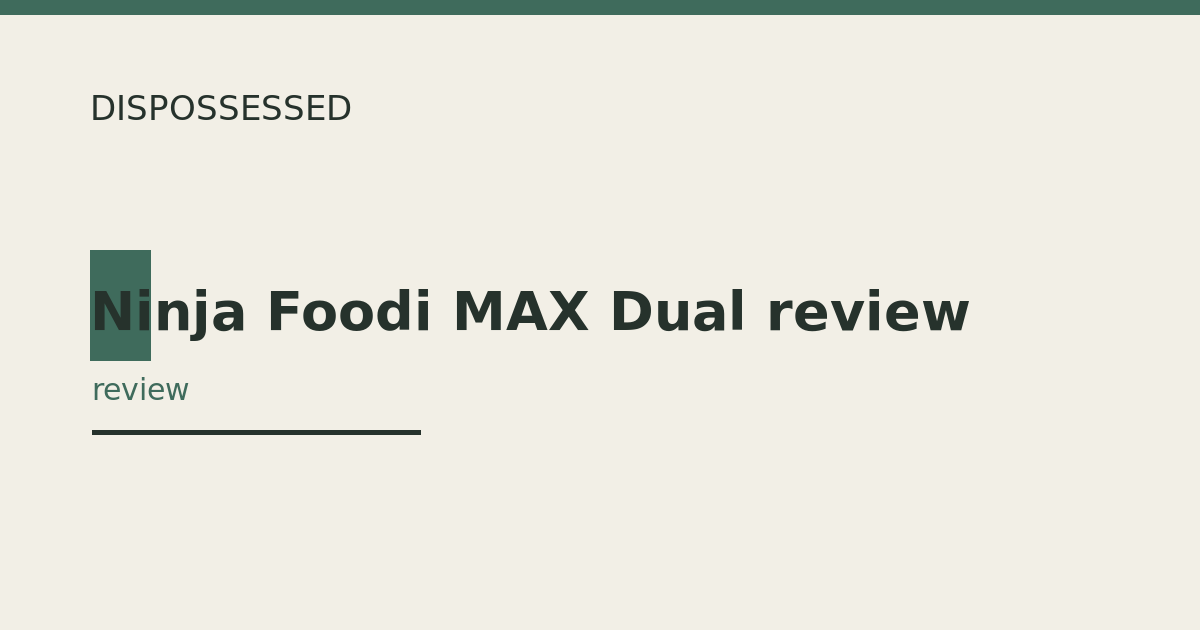 Ninja Foodi MAX Dual review